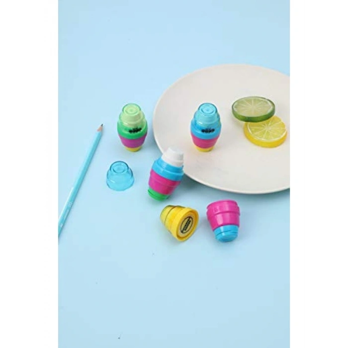 4lü Silgili Kalemtraş Seti, Eğlenceli Tasarım