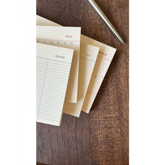 4lü Tarihsiz Planlayıcı Seti, Hedefler ve Notepad