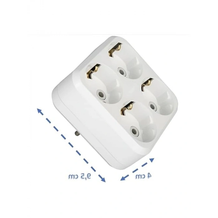 4lü Topraklı Grup Priz Seti, Güvenli Kullanım için Tasarlanmış
