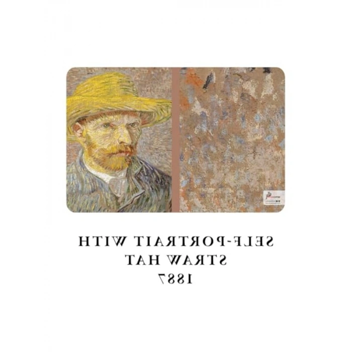 4lü Van Gogh Temalı Çizgisiz Defter Seti, A6 Boyut, Esnek Kapak ve Oval Kenar