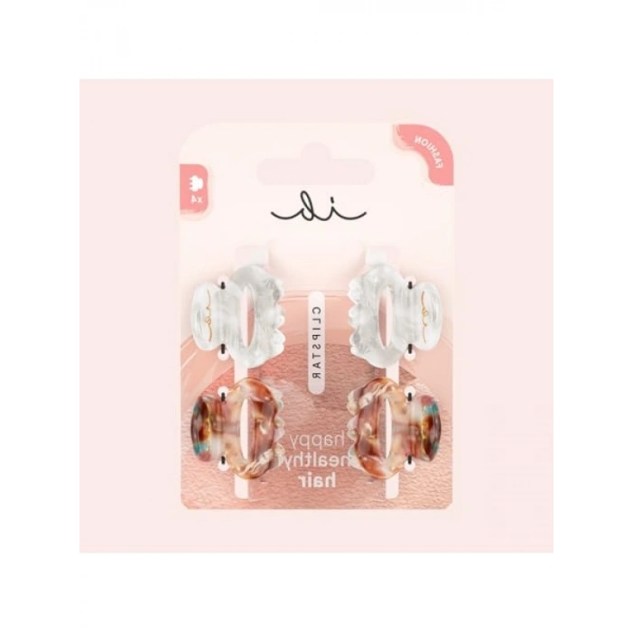 4lü Zarif Saç Tokası Seti - Nötr Renklerde