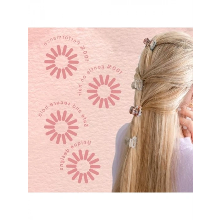 4lü Zarif Saç Tokası Seti - Nötr Renklerde