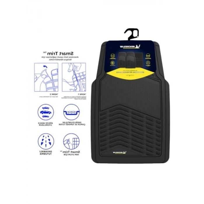 4 Parça Universal 3D Havuzlu Oto Paspas - Tüm Araçlara Uyumlu