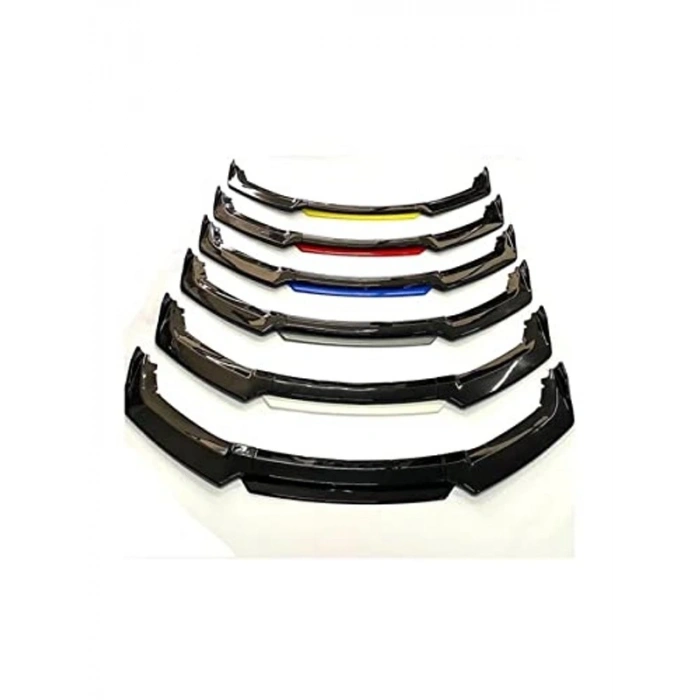 4 Parça Universal Ön Tampon Ek Lip Seti, 6 Farklı Renk Seçeneği