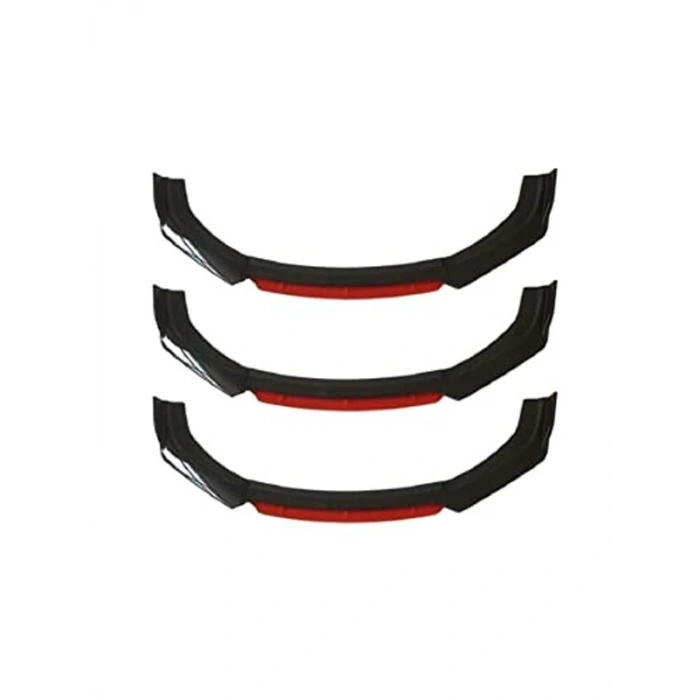 4 Parça Universal Ön Tampon Ek Lip Seti, 6 Farklı Renk Seçeneği