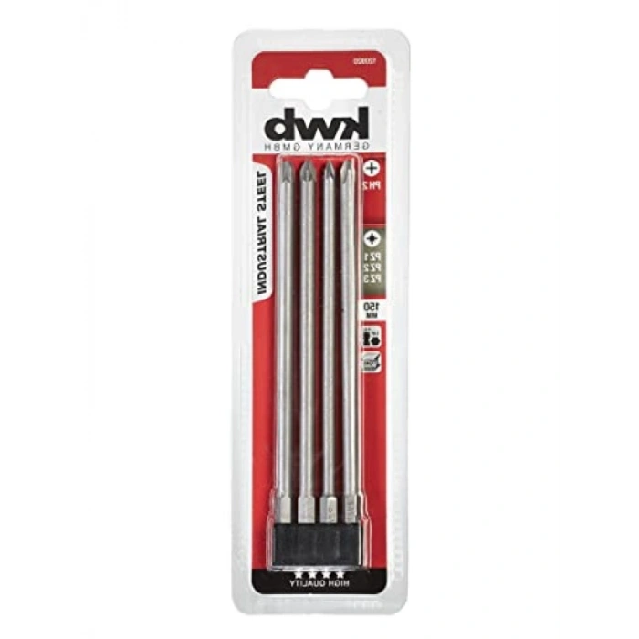 4 Parça Uzun Çelik Matkap Ucu Seti - PZ/PH 150 mm