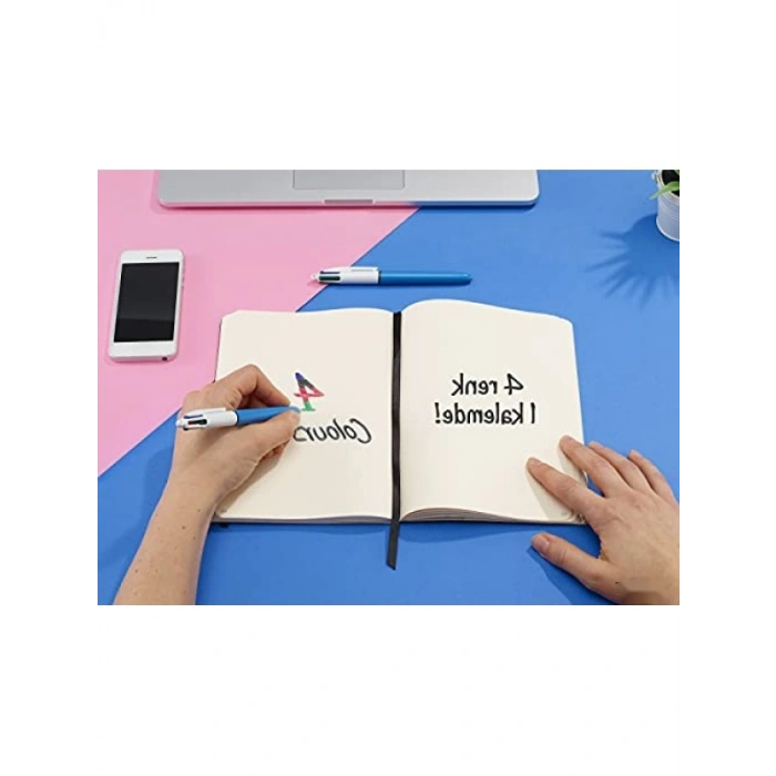 4 Renkli Tükenmez Kalem Seti - 12li Kutu