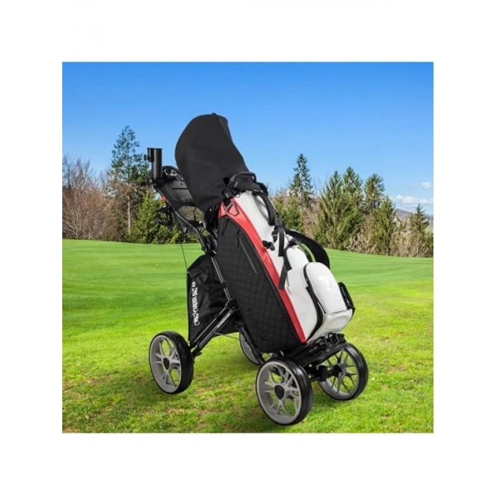 4 Tekerlekli Golf İtme Arabası - Katlanabilir ve Hafif
