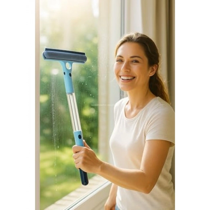 4ü 1 Arada Çok Fonksiyonlu Cam Temizleyici