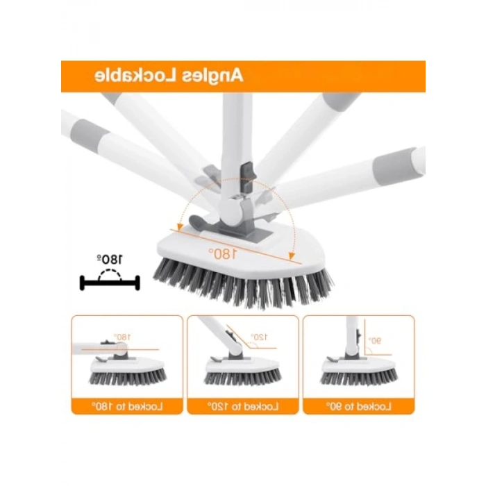 4ü 1 Arada Uzun Saplı Duş Temizleme Fırçası
