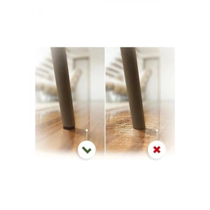 4 x 9 cm Yapışkanlı Siyah Keçe, 5 Adet