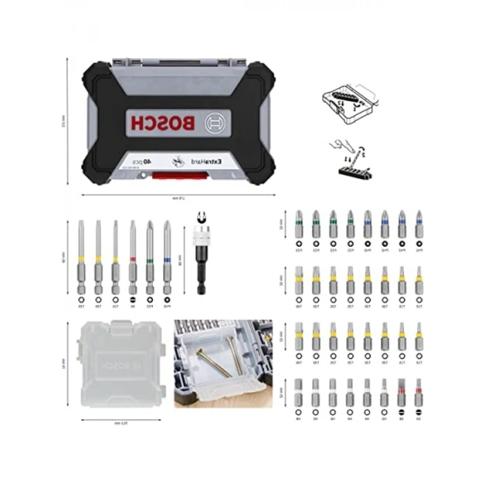 40 Adet Değiştirilebilir Tornavida Uç Seti