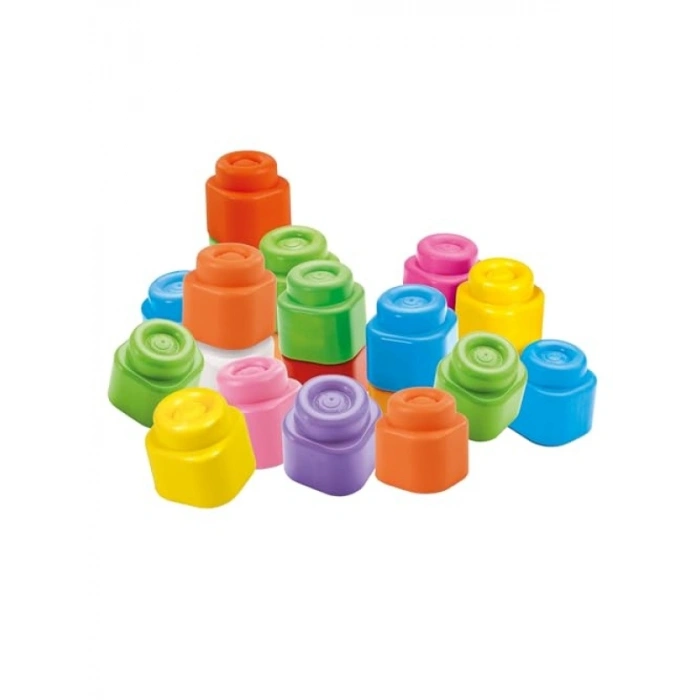 40 Adet Yumuşak Küp Seti, Şeffaf Kız Çantası ile