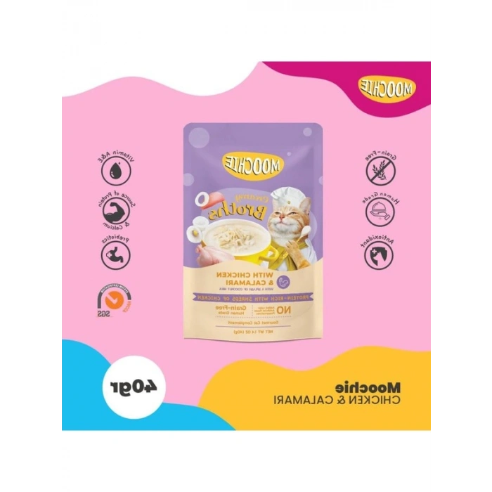 40 Gr Kedi Ödülü, Tavuk-Kalamar Aromalı Tekli Paket Lezzeti