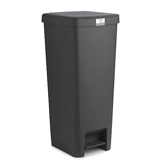 40 L Kapasiteli Köşe Çöp Kovası - Gri Renk
