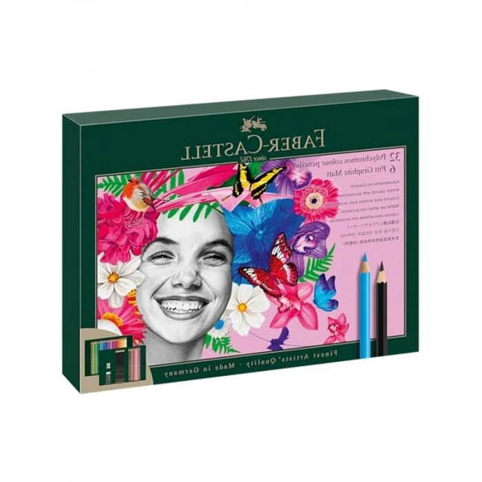 40lı Polychromos ve Pitt Grafit Kalem Seti