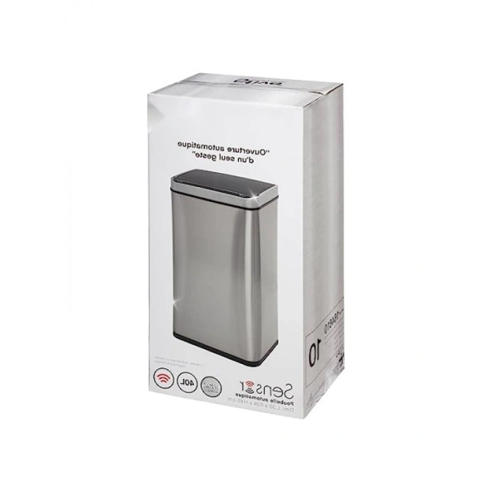 40 Litre Sensörlü Çöp Kovası - Yavaş Kapanan Kapak