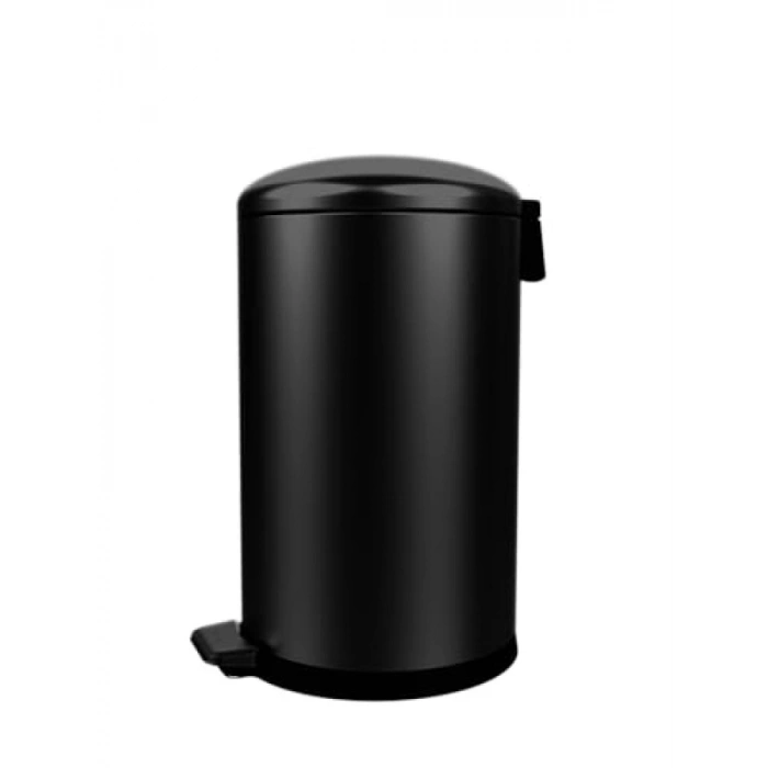 40 Lt Kapasiteli Bombe Kapaklı Paslanmaz Çöp Kovası
