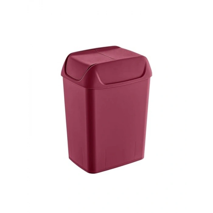 40 LT Kapasiteli Çöp Kutusu, Kırmızı Renkli, Smartware Svingi