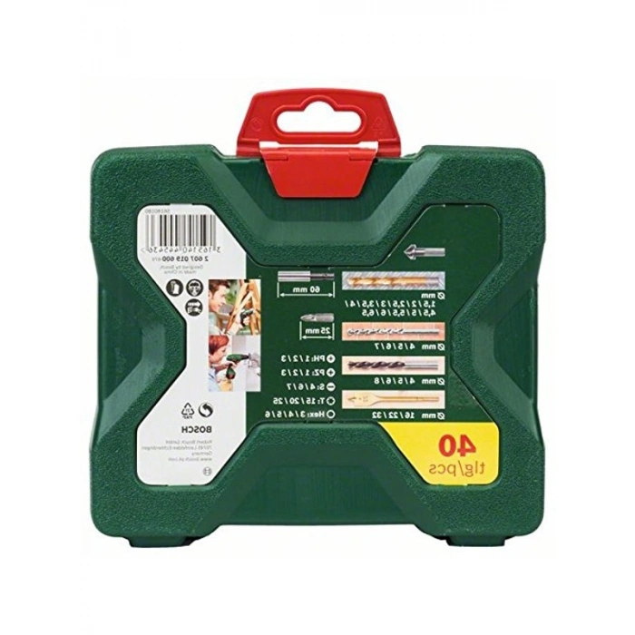 40 Parça Matkap ve Vidalama Ucu Seti, Uzun Ömürlü Aksesuarlar