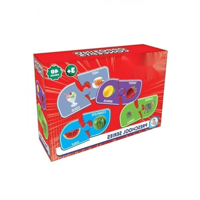 40 Parça Zıt Kavramlar Eğitici Puzzle