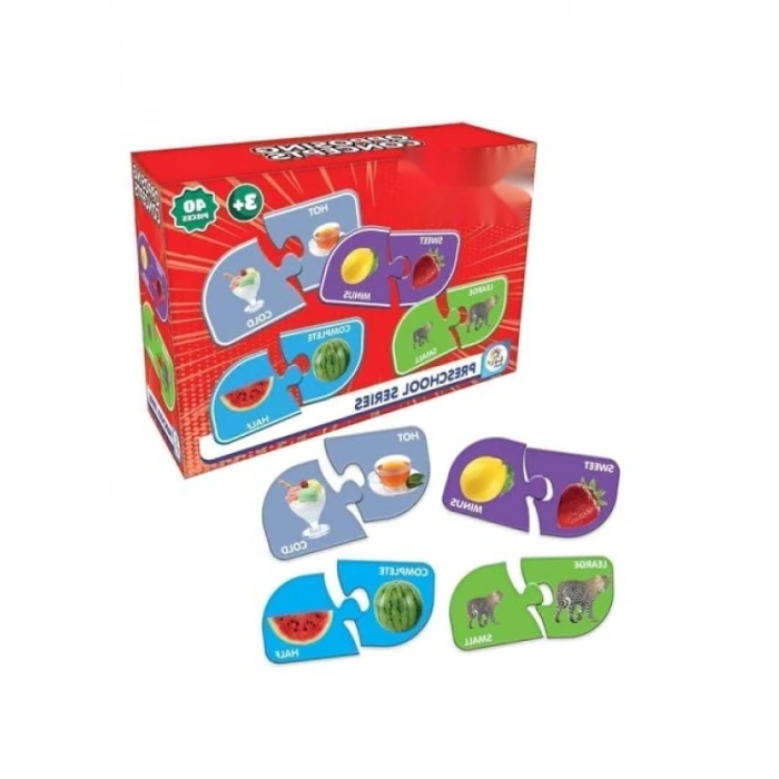 40 Parça Zıt Kavramlar Eğitici Puzzle