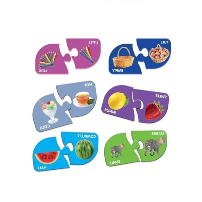 40 Parça Zıt Kavramlar Eğitici Puzzle