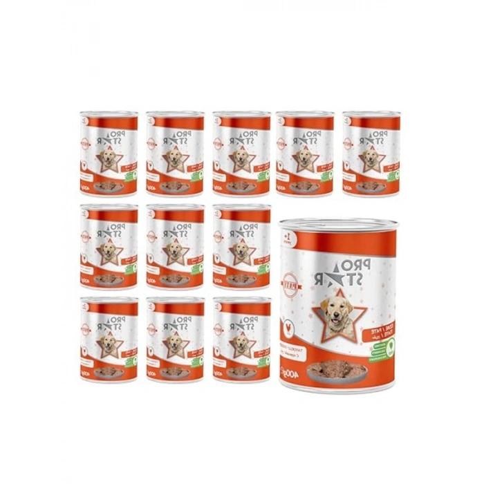 400 g Yetişkin Köpek Tavuklu Pate, 12 Adet Kolay Servis