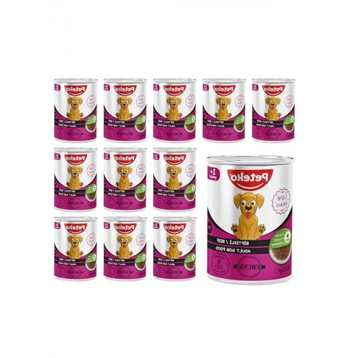 400 Gr Biftekli ve Jöleli Yetişkin Köpek Konserve Maması