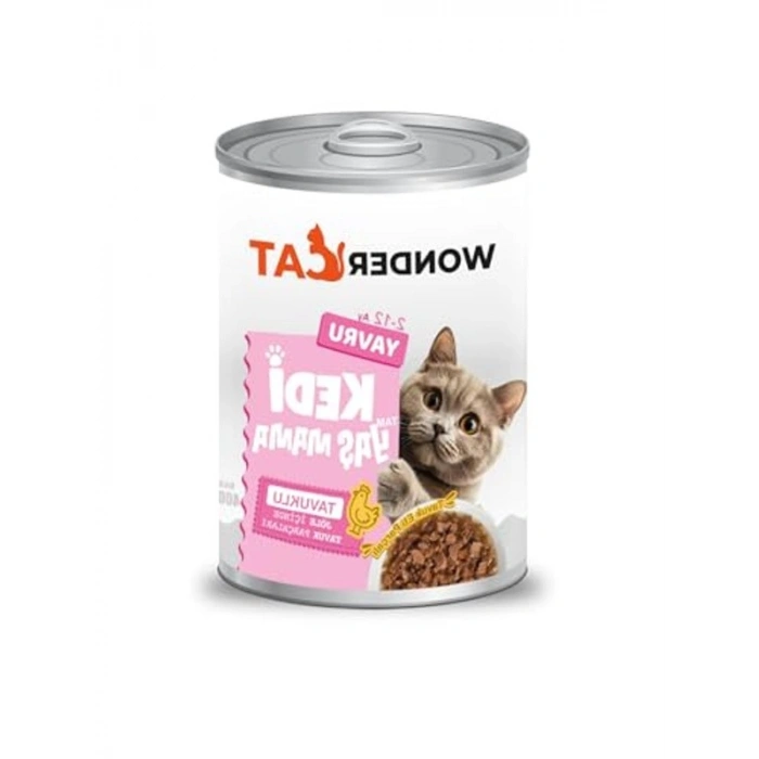 400 Gr Tavuklu Yavru Kedi Konservesi - 12 Adet Paket