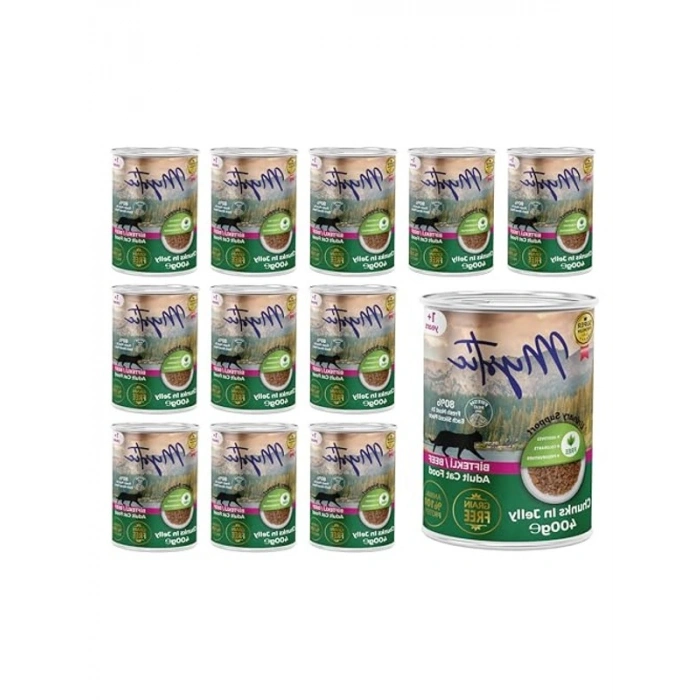 400 Gr x 12 Adet Biftekli ve Jöleli Konserve Kedi Maması