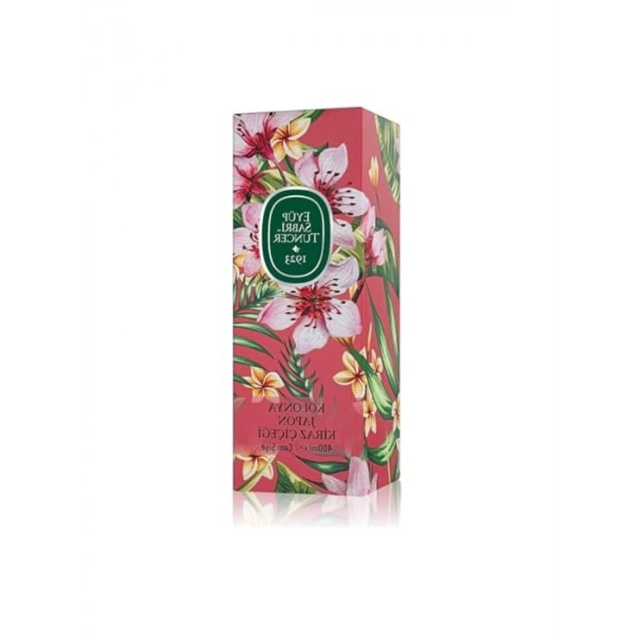 400 ml Japon kiraz çiçeği kolonyası, silindir cam şişede
