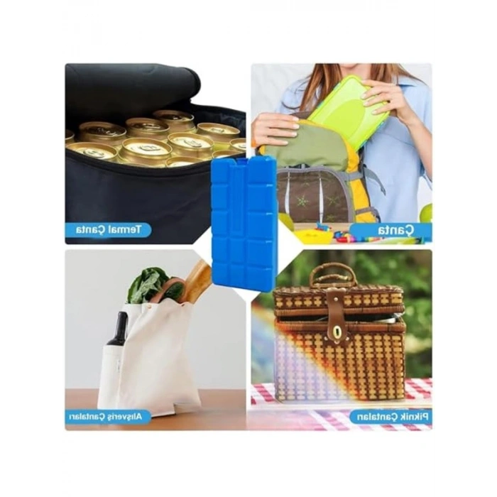 400 ml Kapasiteye Sahip Extra Soğutma Buz Aküsü - 6 ADET