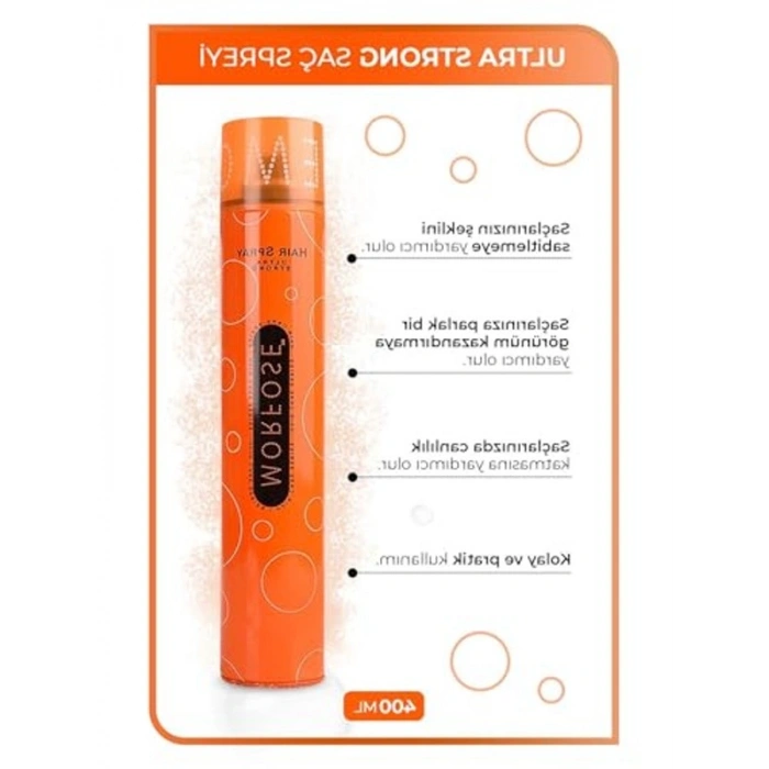 400 ml Ultra Strong Saç Spreyi ile Güçlü Tutuş Sağlayın