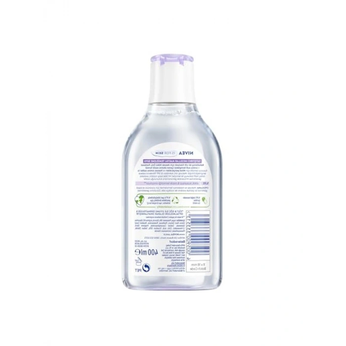 400 ml yatıştırıcı micellar makyaj temizleme suyu, hassas ciltler için