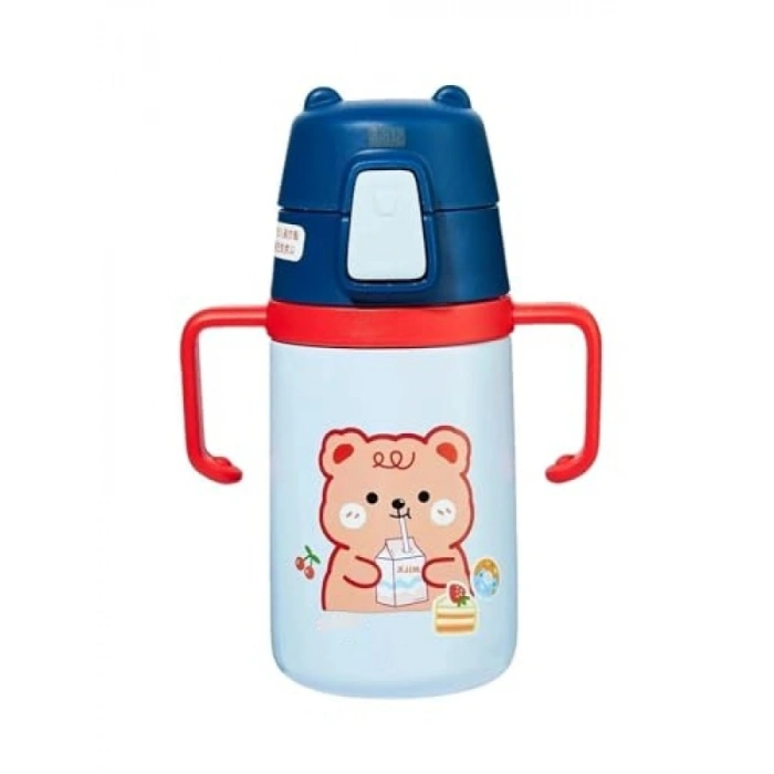 400ml Paslanmaz Çelik Termos - Ayıcıklı Tasarım