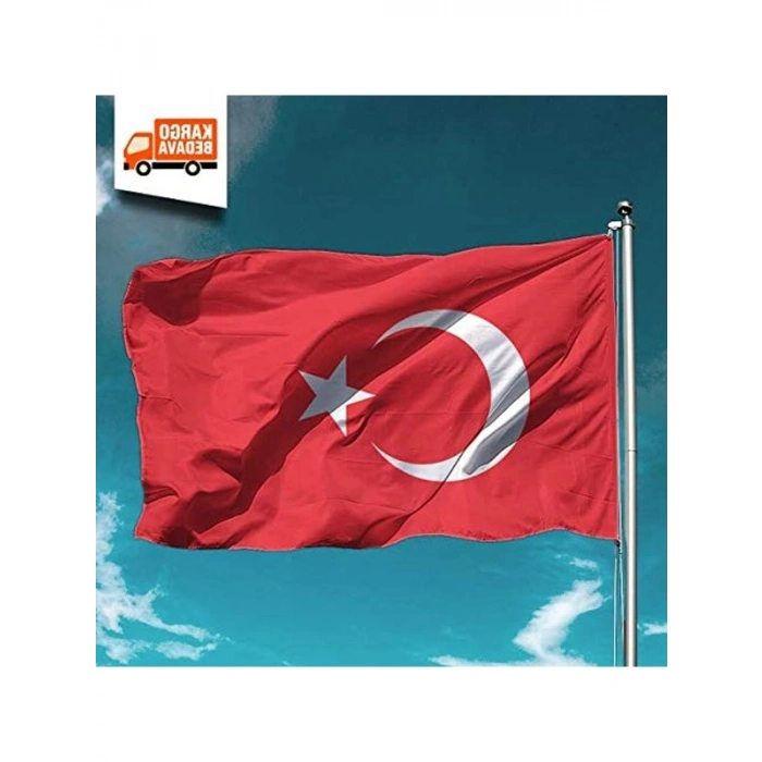 400x600 cm Raşel Kumaş Türk Bayrağı, Kaliteli ve Dayanıklı