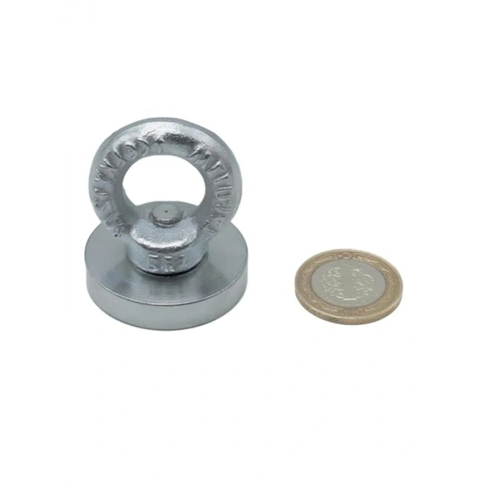40mm Paslanmaz Çelik Deniz Mıknatısı, Tuzlu Suya Dayanıklı, Güçlü Çekim