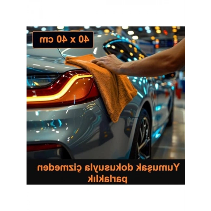 40x40 cm Boyutunda Mikrofiber Parlatma Bezi, 2 Adet