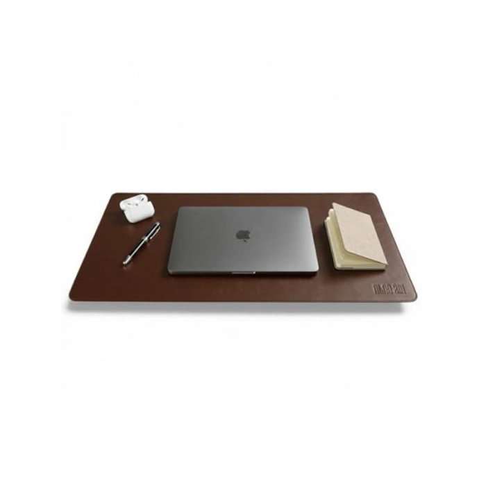 40x90 cm El Yapımı Deri Masa Pad, Kaymaz Mousepad ve Klavye Altlığı