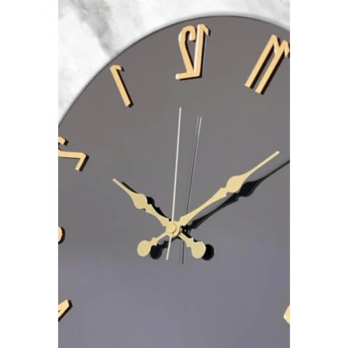 41 cm Gerçek Ayna Görünümlü Pleksi Rakam Duvar Saati