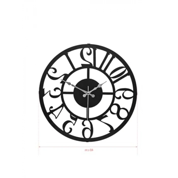 41 cm Metal Akar Sessiz Duvar Saati