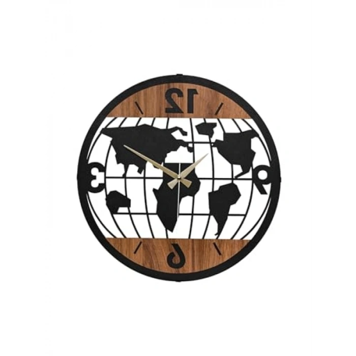 41 cm Metal Malzeme ile Üretilmiş Şık Dekoratif Duvar Saati