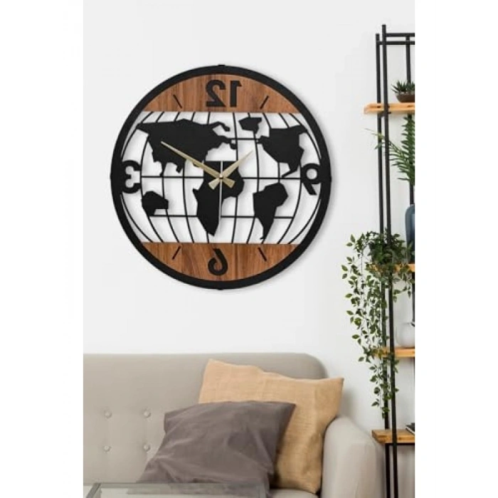 41 cm Metal Malzeme ile Üretilmiş Şık Dekoratif Duvar Saati