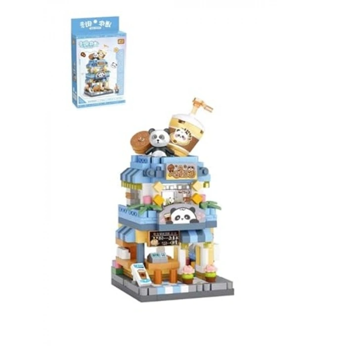 410 Parça Kahve Dükkanı Yapım Seti, Loz Micro Block Serisi