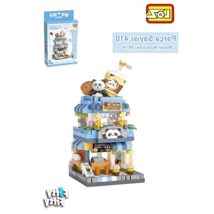 410 Parça Kahve Dükkanı Yapım Seti, Loz Micro Block Serisi