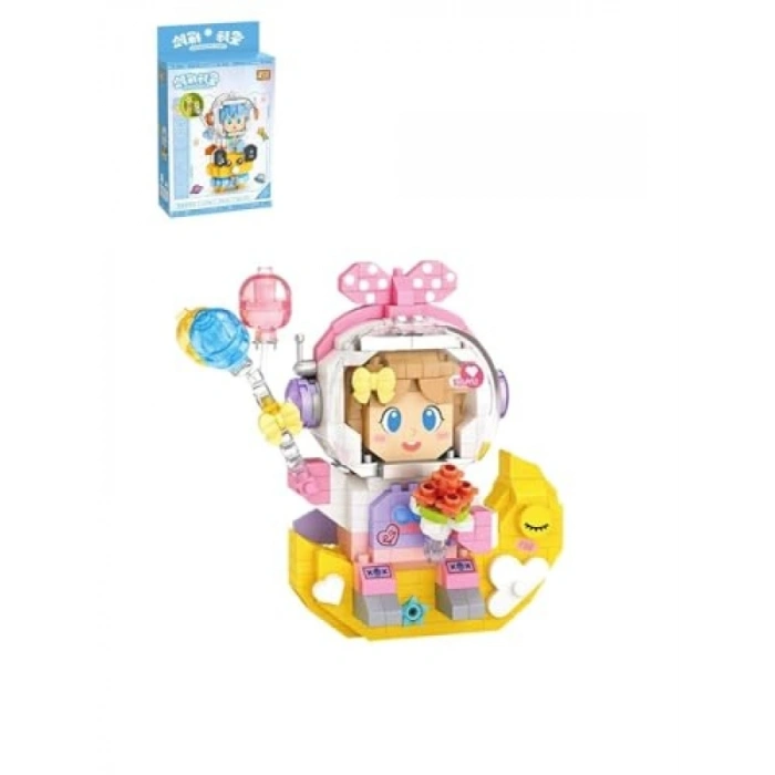 410 Parça Pembe Astronot Yapım Seti