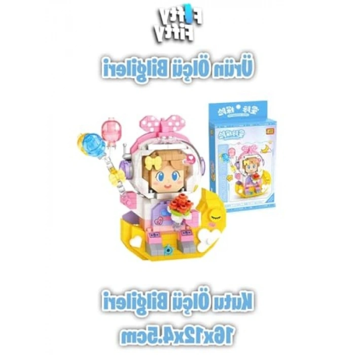 410 Parça Pembe Astronot Yapım Seti