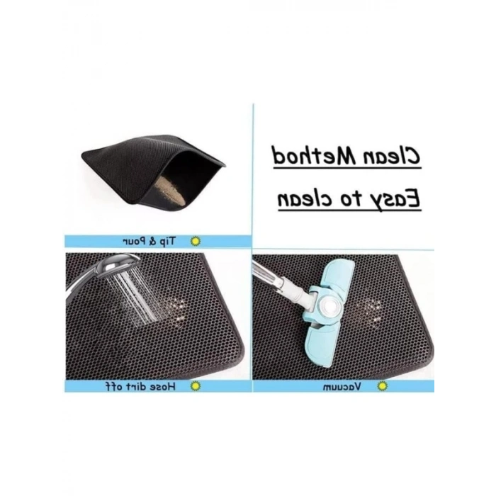 42x59 cm Çift Katmanlı Kedi Tuvalet Önü Paspası