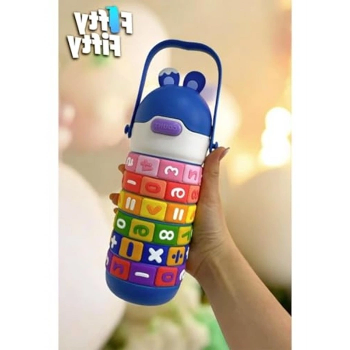 430 ml Mavi Pipetli Çelik Matara